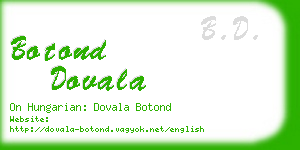 botond dovala business card